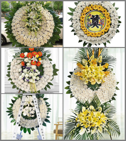 湖北武汉市黄陂区王家河街道张家榨村花圈速递